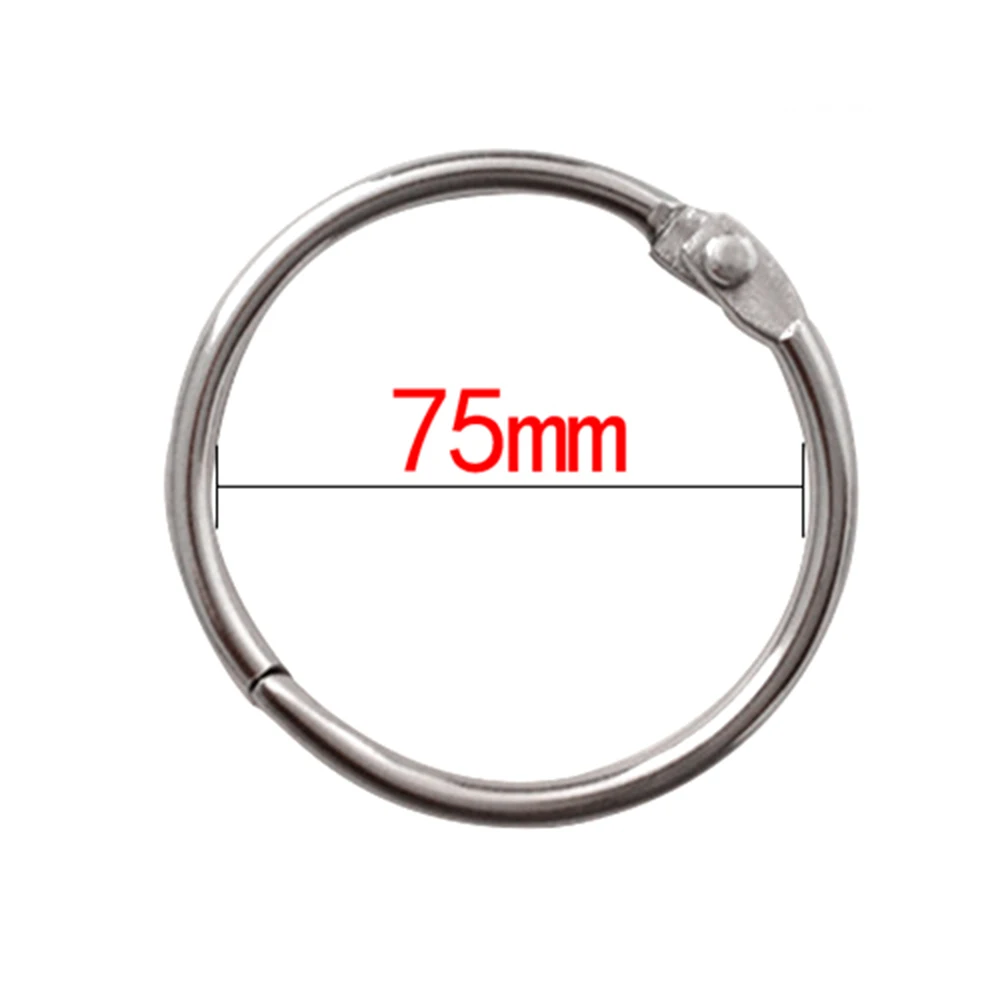 Ring Multifunctional High Quality DIY Albums Hinged Rings Keychain Loose-leaf Book Hoops Circle Book Binder Metal Ring Binder