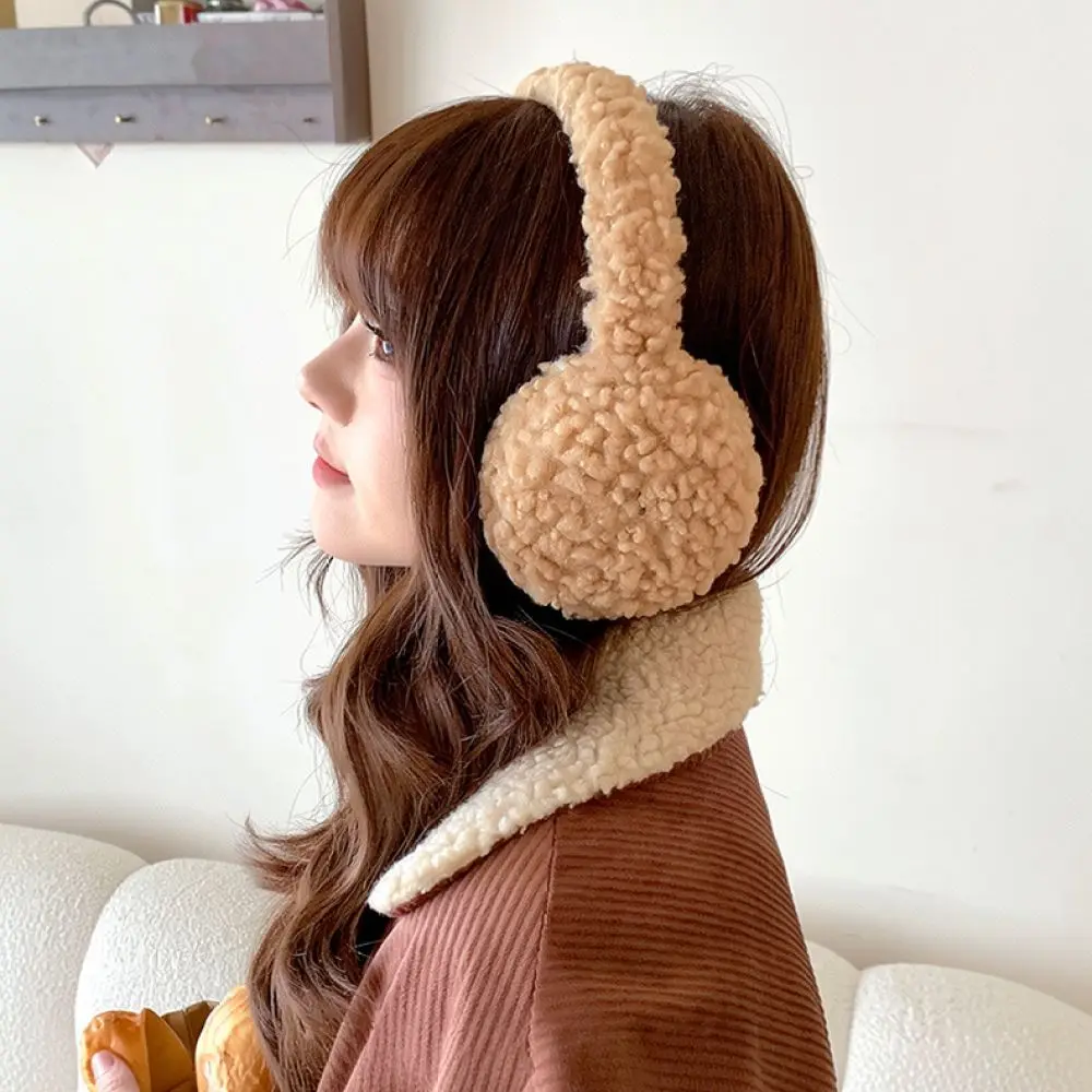 Soft Lamb Wool Ear Muffs For Qinruier Winter Thermal Earmuffs Windproof Ear Protectors Stylish Outdoor Warm Accessories