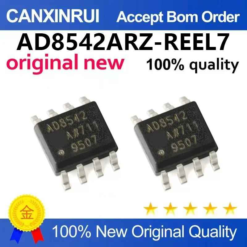 (5pcs-100pcs)Brand new original AD8542ARZ-REEL7 AD8542 package SOP-8 universal dual rail to rail amplifier