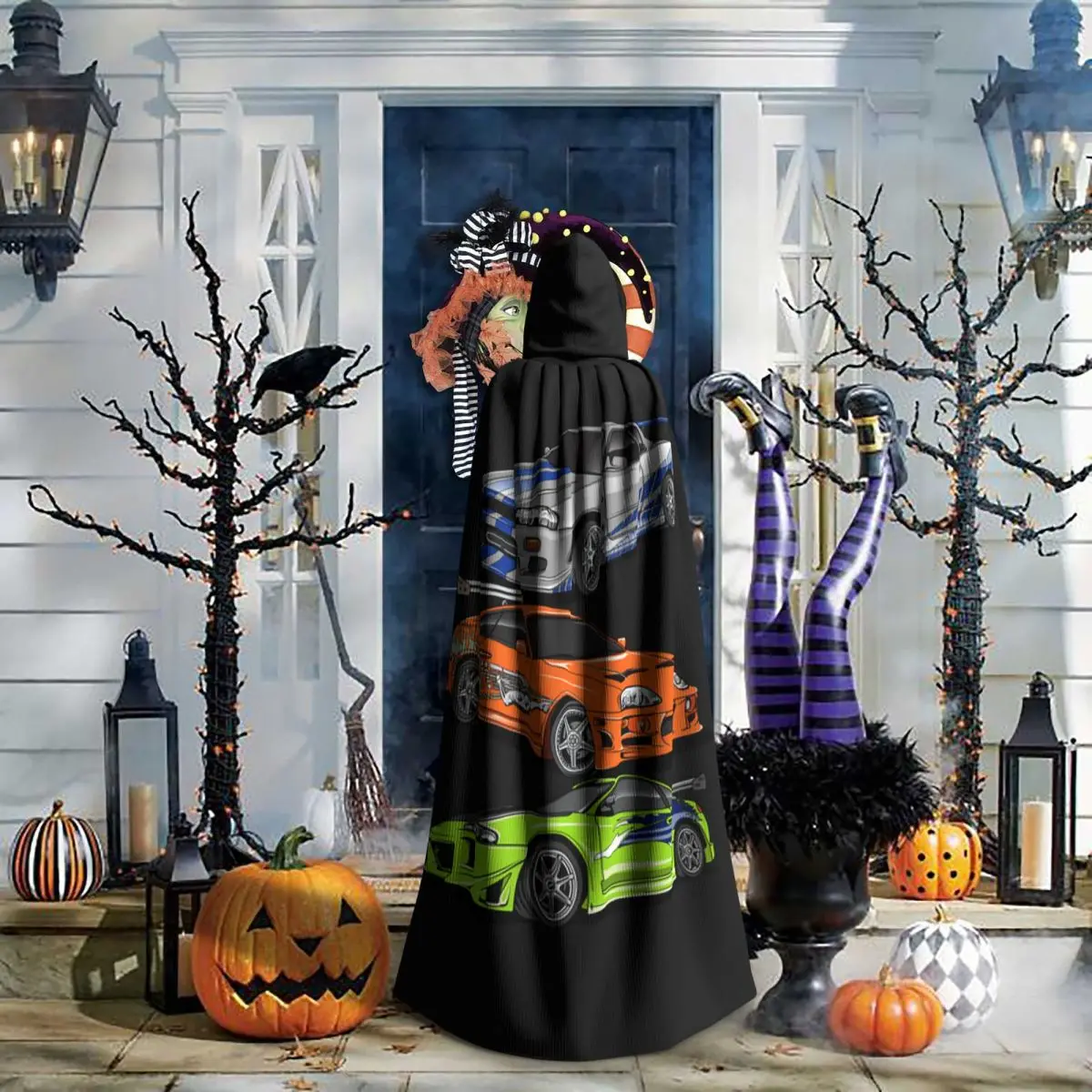 

Плащ с капюшоном Брайана О'Коннора из фильма «Форсаж», средневековый костюм ведьмы, накидка для косплея, на Хэллоуин, вампир, унисекс для взрослых