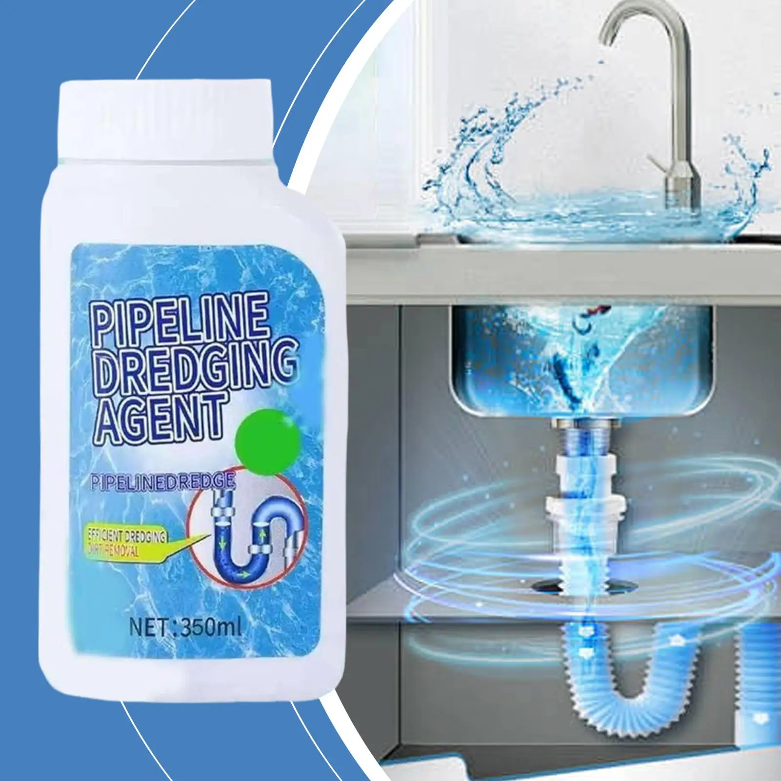 

350 мл средство для удаления сливного засора, средство для дноуглубления трубопровода, мощное очиститель слива, очиститель для волос, ванны, душа, ванной комнаты, канализации, туалета