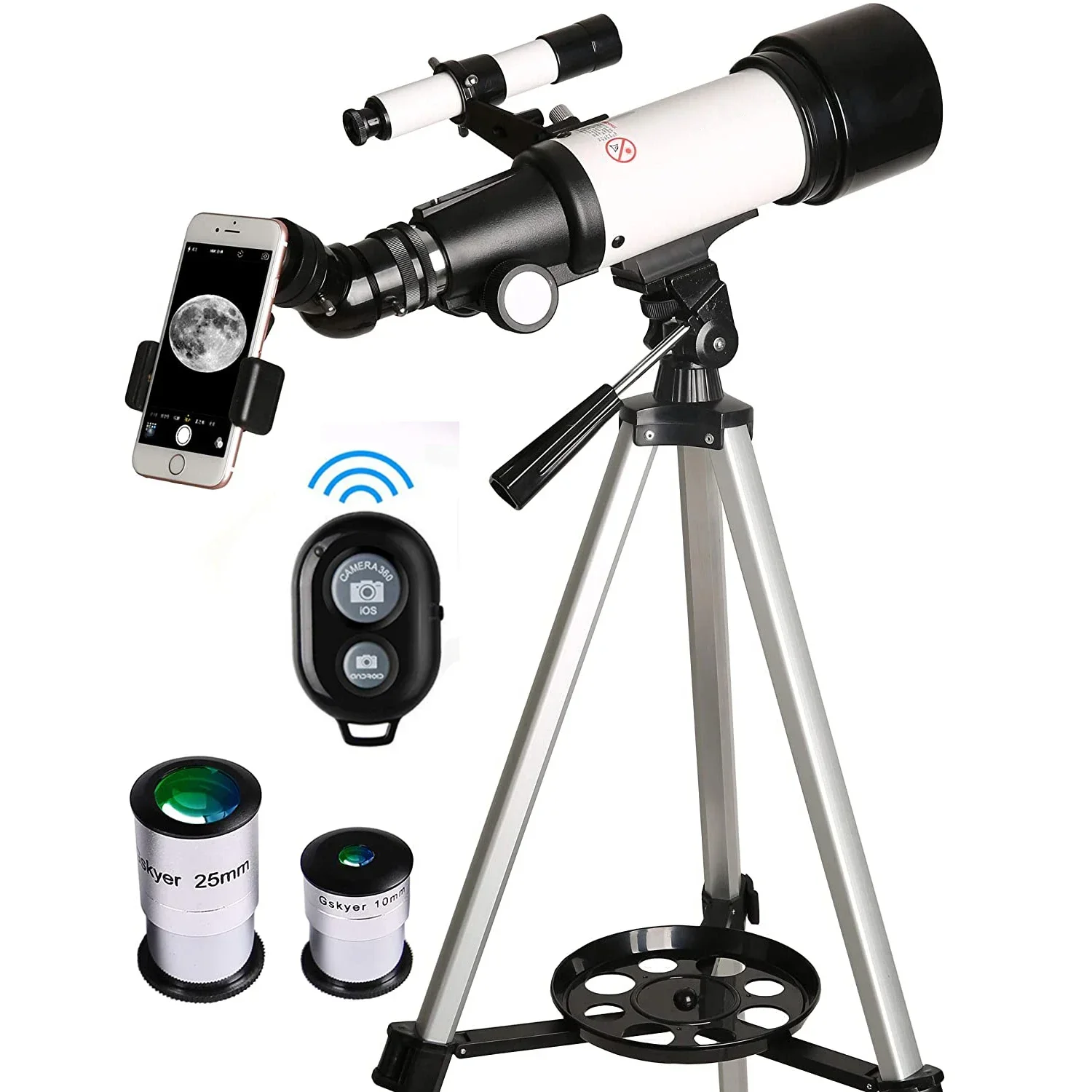 Hot Sell Factory Supply 70400 Astronomical Professional Spotting Scope Outdoor Refractor Kids Monocular Telescope