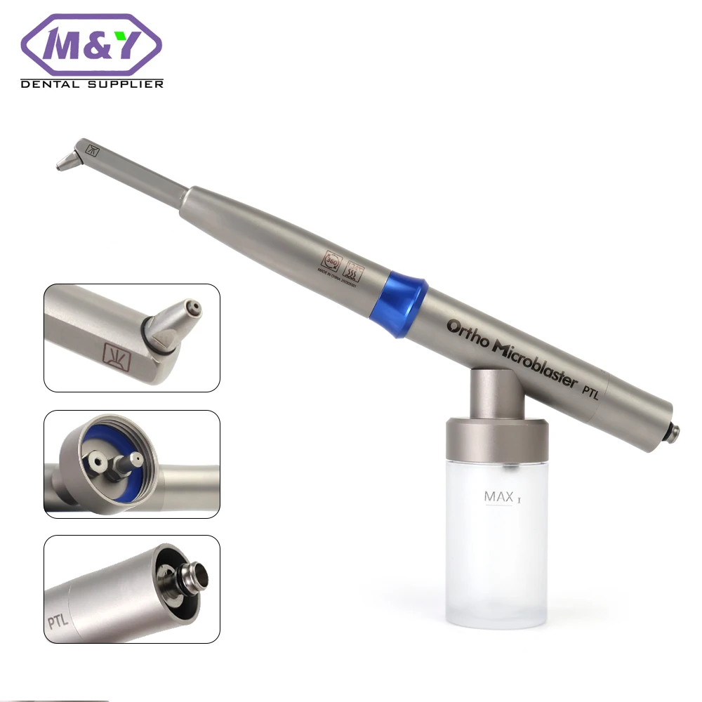 Dental 2in1 Internal water spray Aluminum oxide sandblasting Air polisher Teeth cleaning For PTL Quick Connect dentistry tool