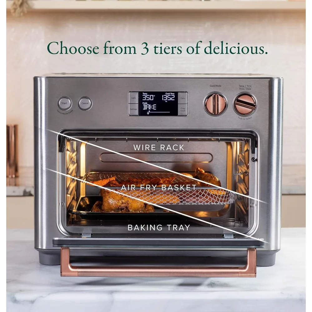 Couture Oven with 14 essential cooking modes,  WiFi & Smart Connected, Voice Control, Countertop Small Appliances, Steel Silver