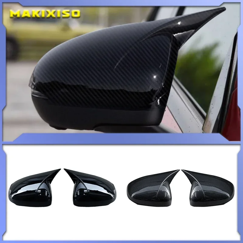 

2pcs/set Car Horns Rearview Mirror Cover For Mercedes Benz A Class CLA W177 C118 2019-2021 Left Hand Drive Mirror Cover