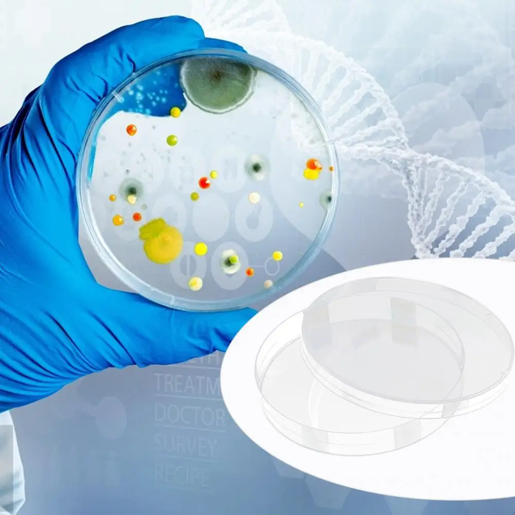 Petri Dishes 10 Pcs Sterilized Prepoured Agar Plates For Scientific Microbial Culture Laboratory Analysis School Science Project