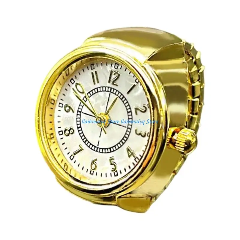 573B Analog Ring Watch with Round for Daily Styling and Quick Time Checks