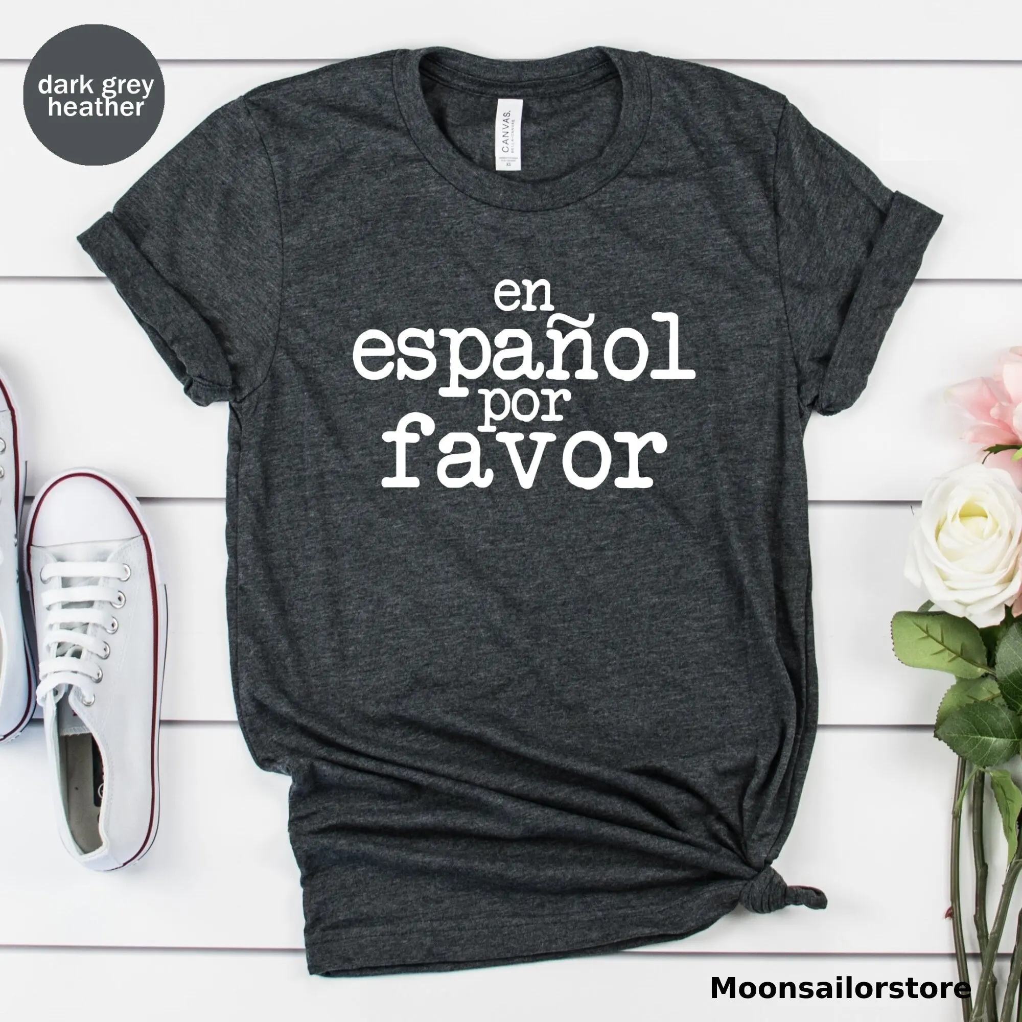 En Espanol Por Favor T Shirt Spanish Teacher S Maestra Language Spain