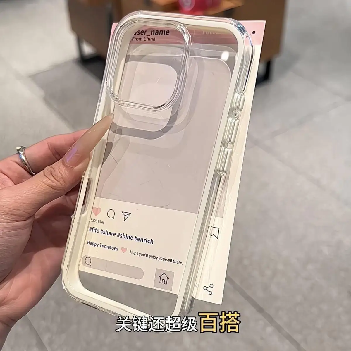Für OPPO Finden X9 Pro Fall Neue Transparente Rahmen 2-in-1 Große Loch Soft Shell Anti-drop Abdeckung für Finden X9 Stoßfest Funda – Detail 4