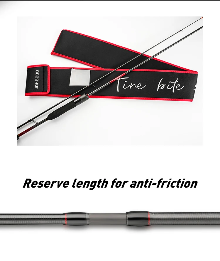 Johncoo Ajing Angelrute mit Fuji-Ringen 622 682L Inshore Spinnrute für kleine Fische 0,2-3g Ködergewicht – Detail 10