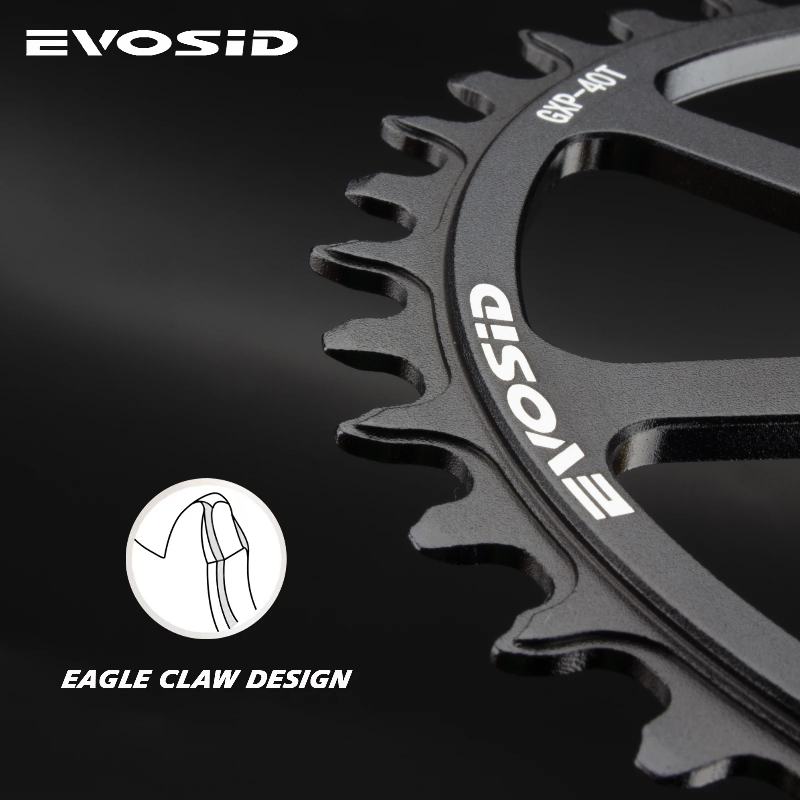 EVOSID 12s Ultralight Road Crankset 40 42 44T Single Chainring Hollow Tech Crank CNC 165mm with Bracket for Folding Bike