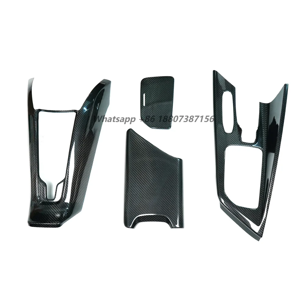 Acessórios de Interior em Fibra de Carbono Shasha, Acessórios de Interior em Carbono Seco para Corvette C8 de 2020 em diante