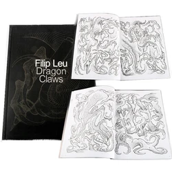 Newest 190 Pages Tattoo Book Dragon Claws Pattern Template Tattoo Design Manuscript For Body Artist Tattoo Accessories Supplies