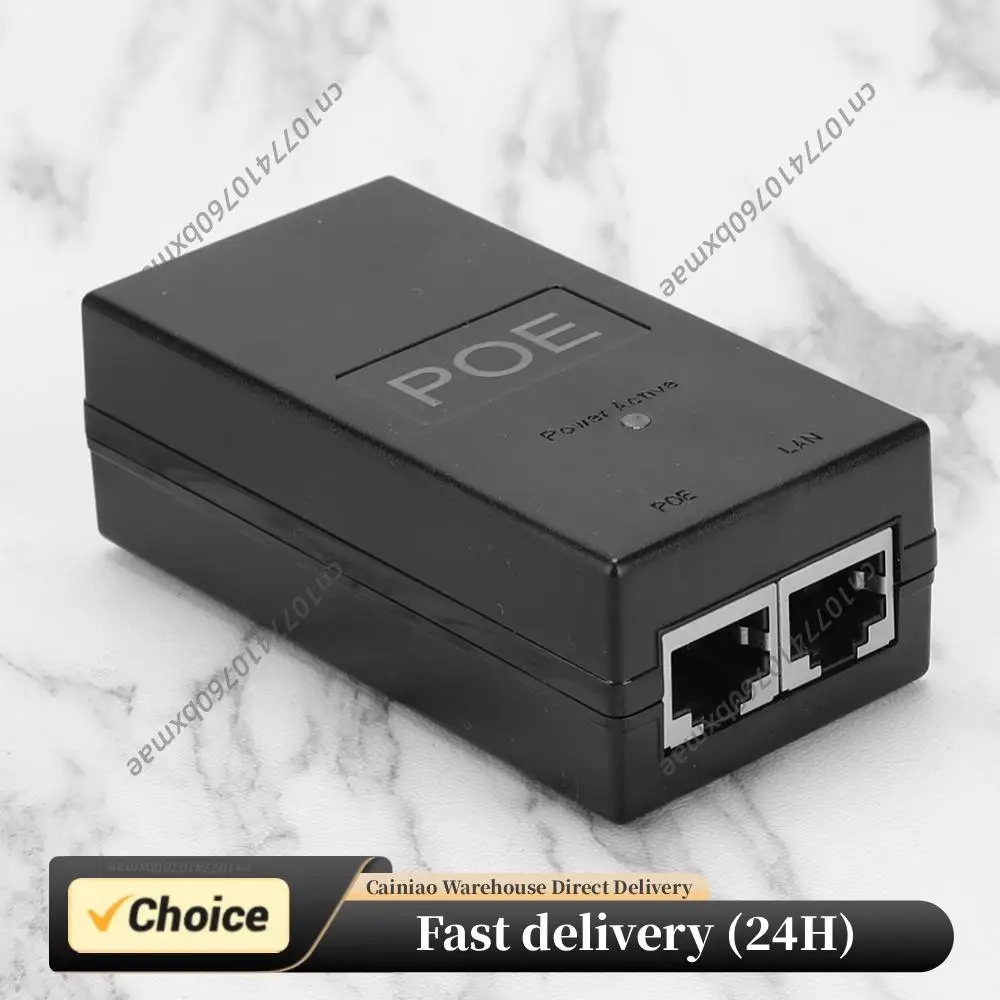 

24В 0.5А 24Вт Настольный PoE-инжектор питания, Ethernet-адаптер со стандартным портом PD, PoE-источник питания для камер видеонаблюдения и IP-камер