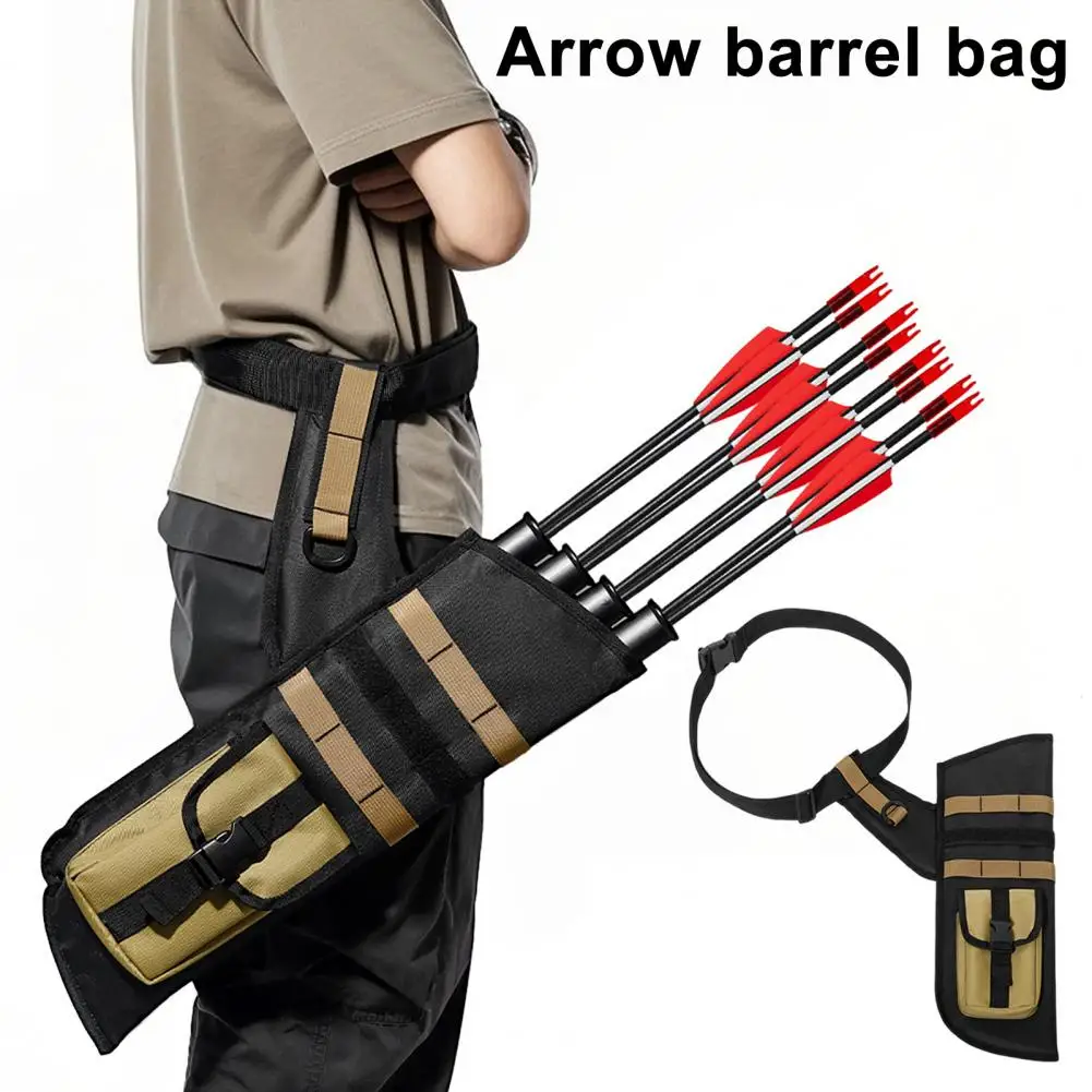 

Archery Hip Quiver For Arrows 4 Tubes Waist Hanged Bow Quiver For Compound Bow Recurve Bow Archery Target Practicing