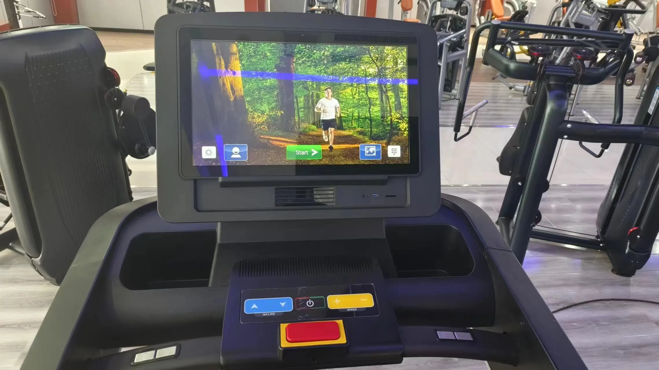 Gym fitness running machine big screen ac motor Speed Adjustable Commercial Treadmill(Android)  Hot Sales Running Machine