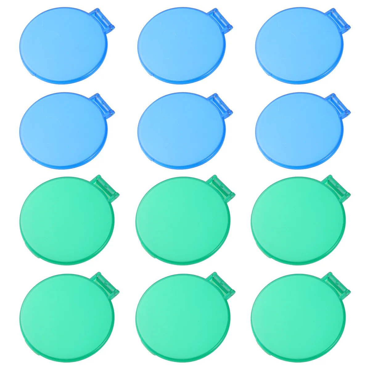 24Pcs Round Portable Makeup Mirrors Folding Compact Mirrors Pocket Mirror Gift for Women Makeup Artists