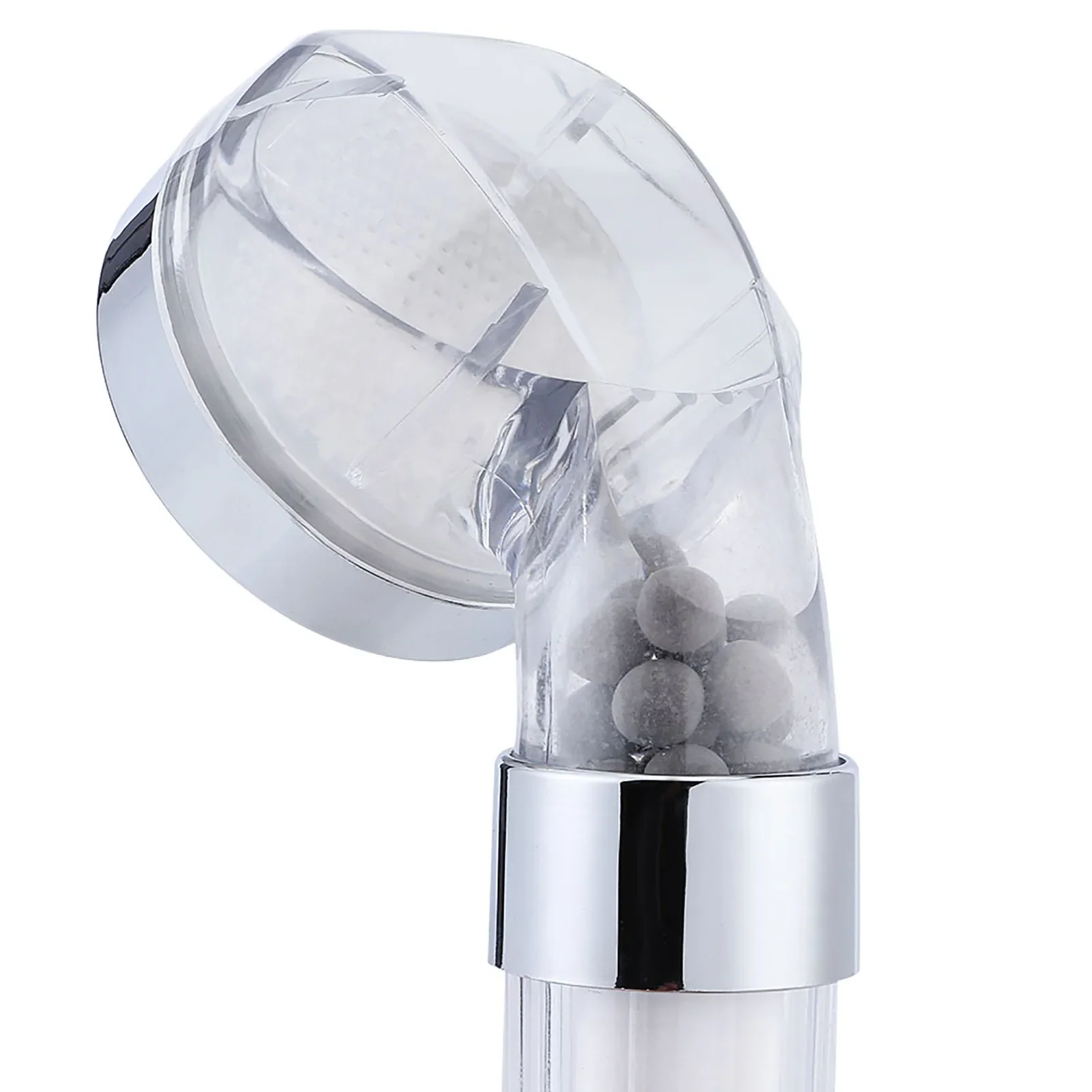 Handheld Shower Head with Filter Negative Ions Pressurized Shower Head Bathroom Showering Bathing Sprinkler Rain Shower Head