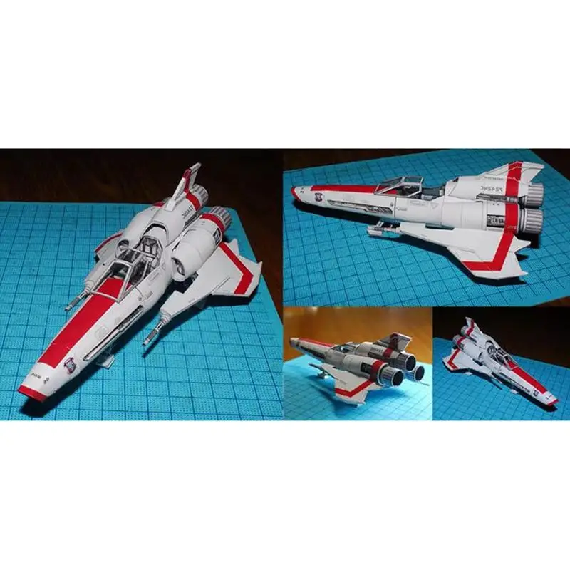 Battlestar Viper 2 Viper Mk2 Modello di carta 3D Giocattolo navicella spaziale fatto a mano fai-da-te