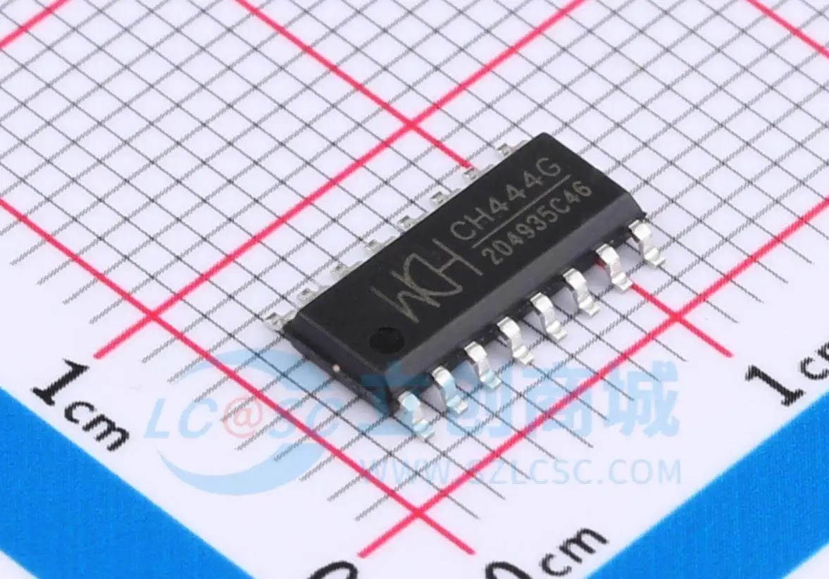 15PCS  Original genuine CH444G SOP-16 2 single pole four throw 5V low resistance analog switch chip