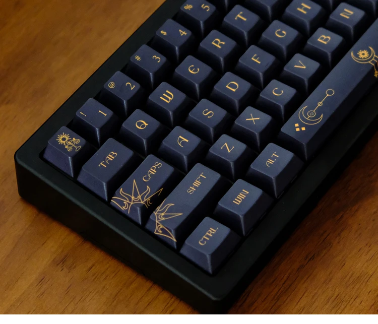 PBT Constellation Keycaps Cherry Profile Keycap 5 Sides Dye Sublimation Key Caps For Cherry MX Switch Mechanical Keyboard