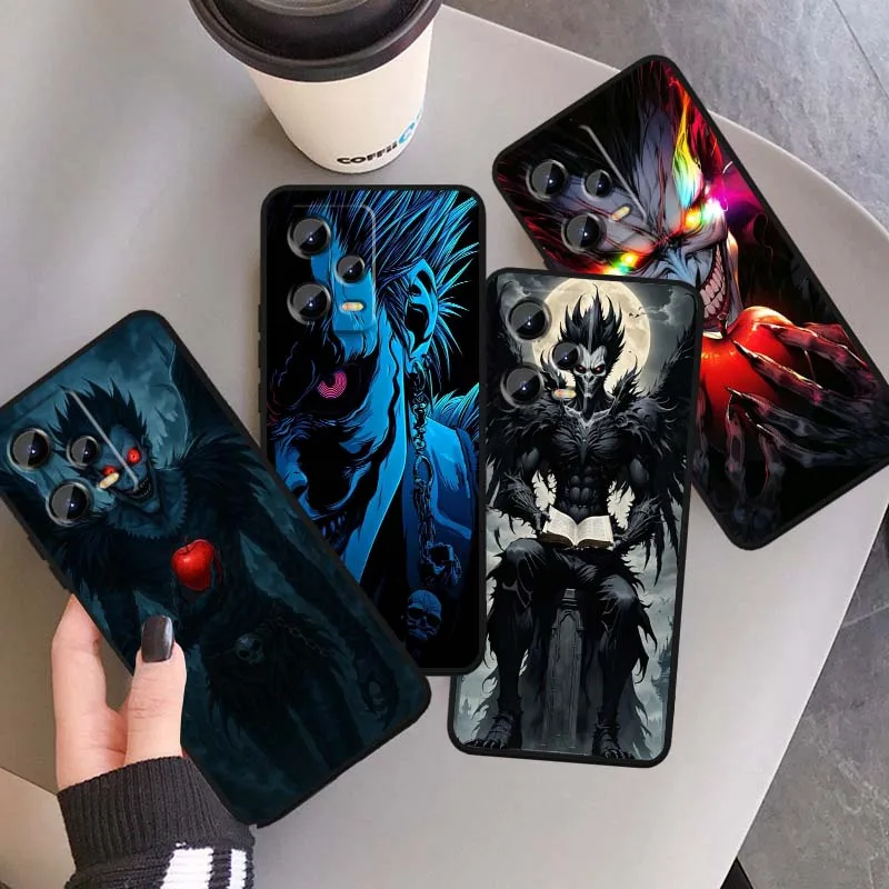

Death Note Cool Popular Phone Case For Xiaomi Redmi Note 14 13 12 12S 11E 11 11S 11T Pro Plus 4G 5G Black Soft TPU Cover