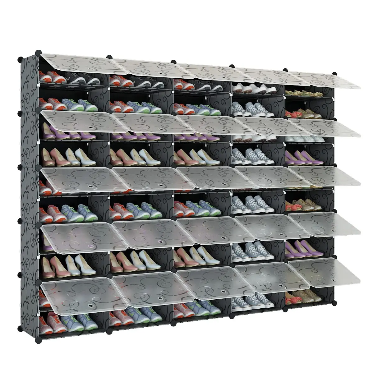 100 Pair Shoe Rack Organizer - Expandable Shoe Storage Cabinet, Standing, Stackable Space Saver For Entryway,, Customized