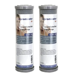 Coronwater CCBC-10C Wasser Filter Coconut Shell Aktivkohle Block RO Ersatz Wasser Filter Patrone