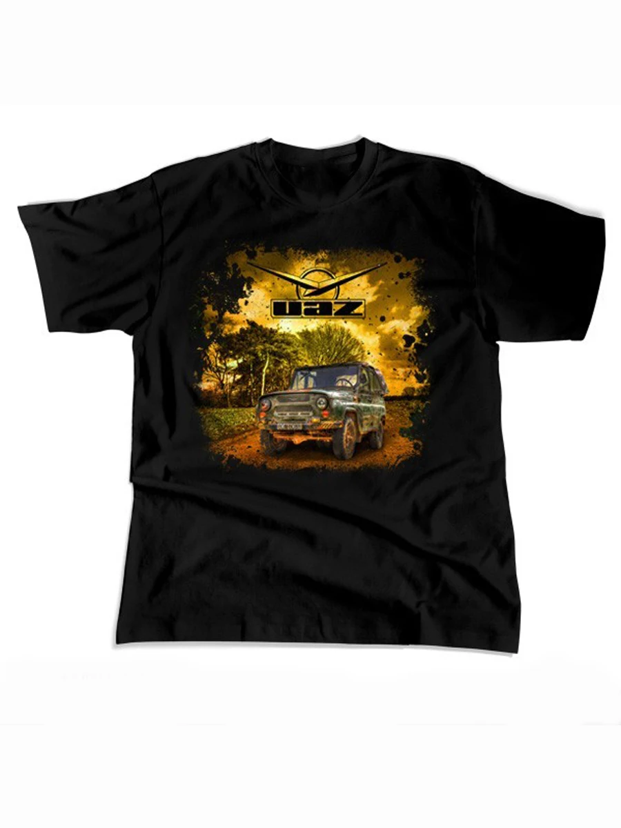 Soviet UAZ-469 Military Off-road Vehicle T-Shirt Short Sleeve Casual 100% Cotton O-Neck Summer Mens T-shirt New Size S-3XL