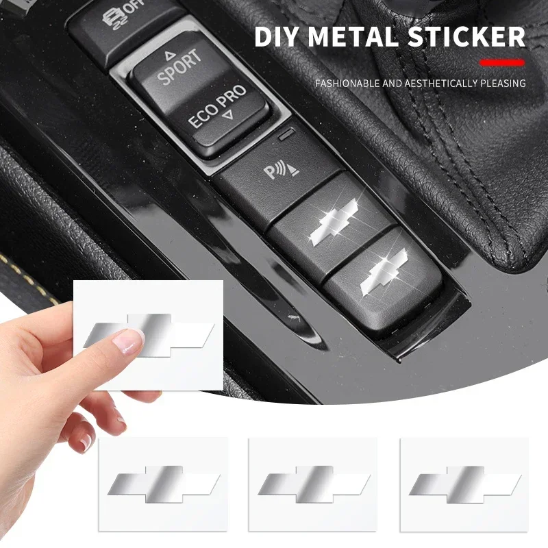 

2/5/10 шт. 3D металлическая наклейка с эмблемой автомобиля, декоративная наклейка, внутренняя наклейка для Chevrolet Cruze Captiva Malibu Trax Aveo Spark