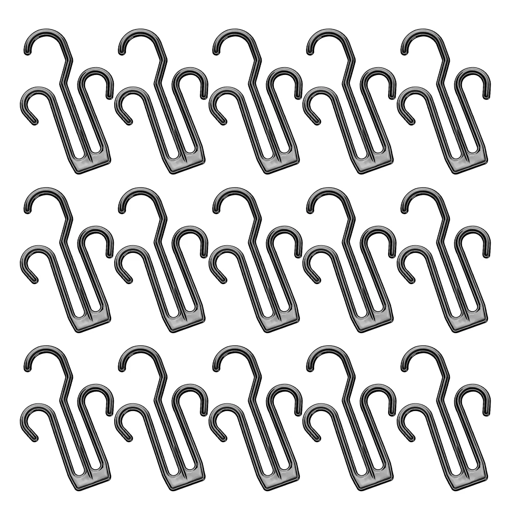 

50 Pcs Shoe Rack Hanging Hook Storage Plastic Slippers Drying Hiking Shoes Display Legging Multifunctional Lightweight Portable
