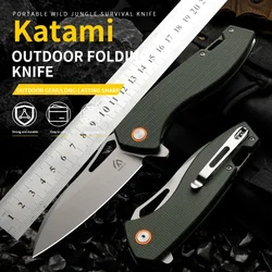 High quality multifunctional folding knife - survival knife for outdoor camping, hunting, and emergency situations, men's gift