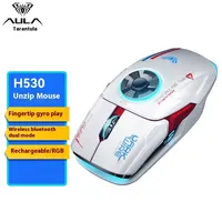 Aula H530 Newest Wireless Mouse Four-mode Decompress Charging Gyro Mouse Rotating Esports Gaming Rgb Mouse