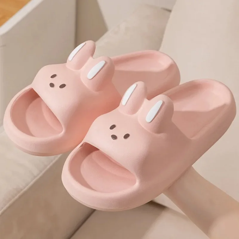 House Slipper Women Rabbit Cute Cloud Sandals Summer Flip Flops Beach Slides Home Casual Room Shoes Men Male Flat Female Eva