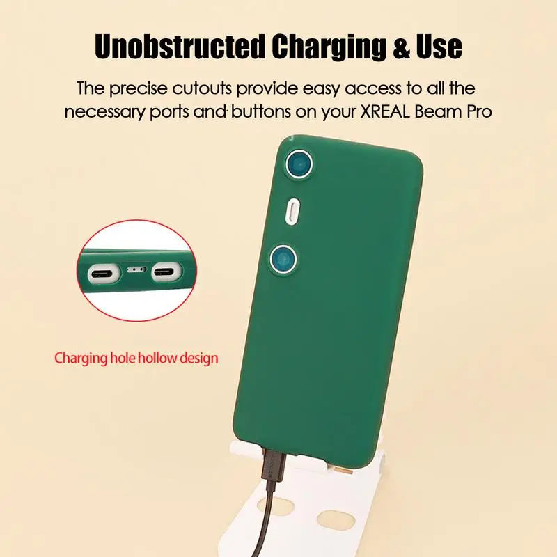 Soft Silicone estojo protetor, tampa traseira, à prova de choque para XREAL Beam Pro, AR espaço, Computing Terminal adaptado apenas