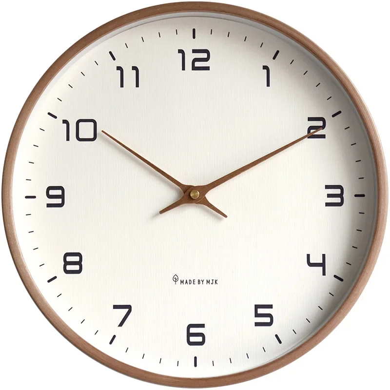 

Modern Decoration Creative Wooden Simple Silent Movement Living Nordic Design Watch Mute For Wall Room Clock Home With