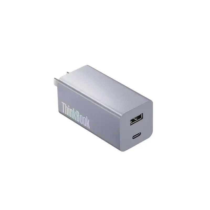 Lenovo ThinkBook 65W Gallium Nitride Double Lipstick Power Adapter Laptop Mobile Tablet GaN Pro Portable Charger