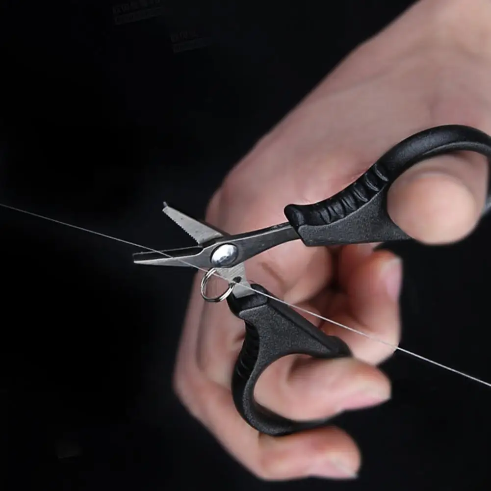 Fishing Scissors Portable Safe Sharp Blade Fishing Line Pliers Stainless Steel Fishing Line Cutter Angling Fish Line Scissors