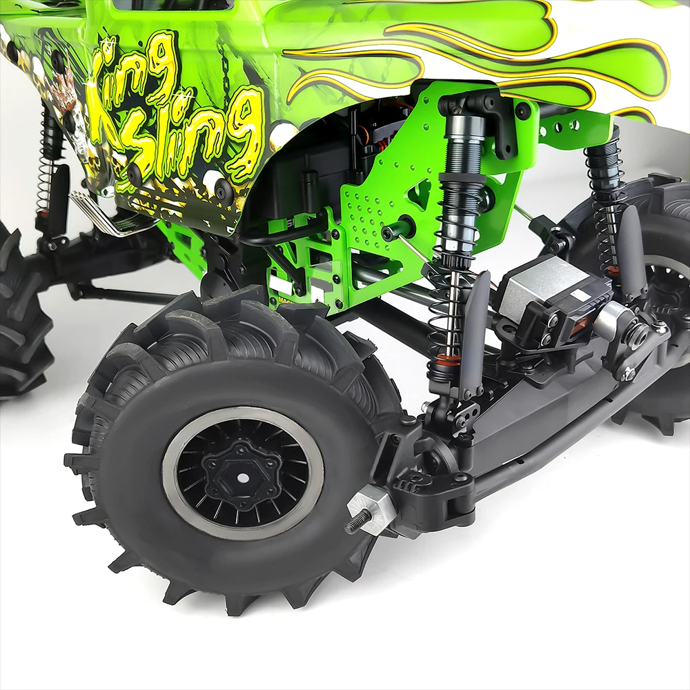 MIBIDAO 4 قطعة عجلة الألومنيوم عرافة محول 5 مللي متر اتسعت محول المقرنة ل 1/8 LMT 4S 4WD RC الزاحف سيارة ترقية أجزاء