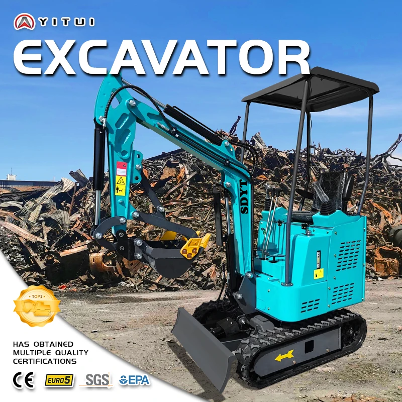 تخصيص 1.5 طن حفارة صغيرة محمولة حفارة صغيرة هيدروليكية حفار زاحف المدمجة باجر محرك EPA للبيع