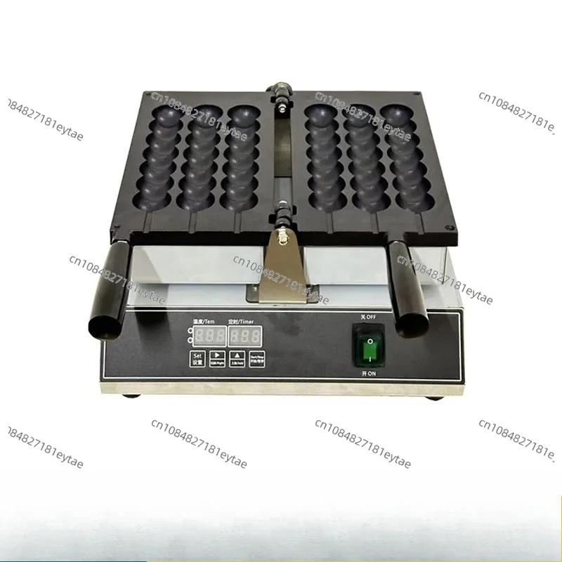 Commercial Skewer Waffle Maker Electric Ball-Shaped Waffle Stick Maker Professional Waffle Maker Gourd Food Bread Snack Home