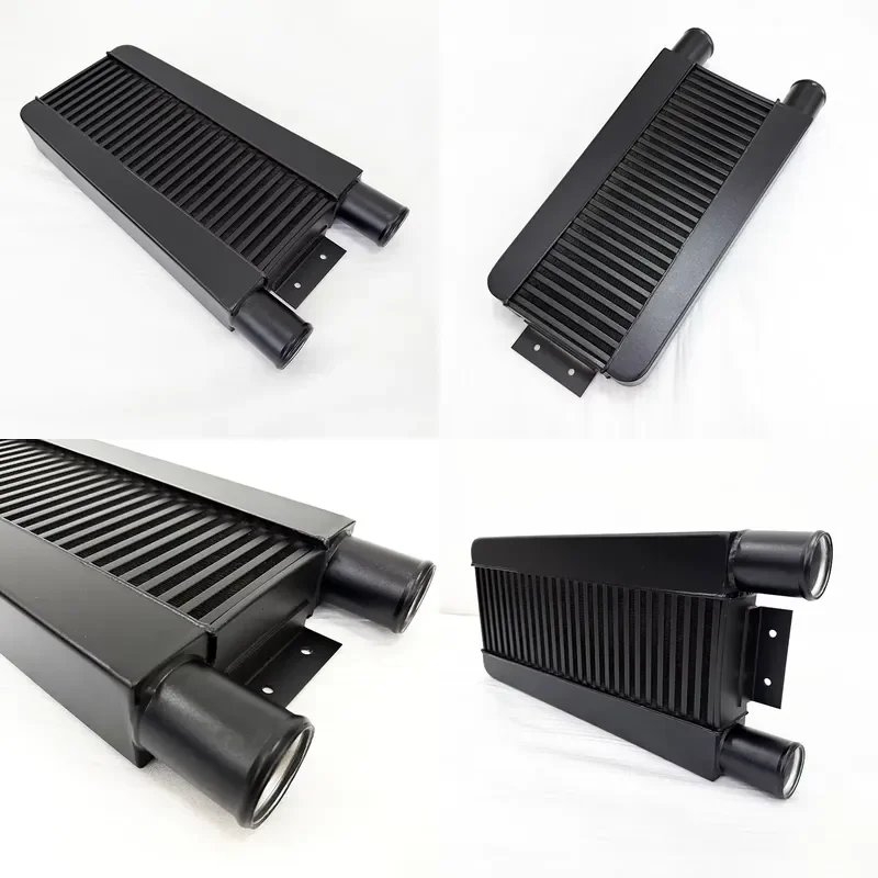 for RODIN Z-038 Aluminum 3 Inch Intercooler 24x11x3 Inch Side Mount Turbo 2.5 Inch Plate Radiator