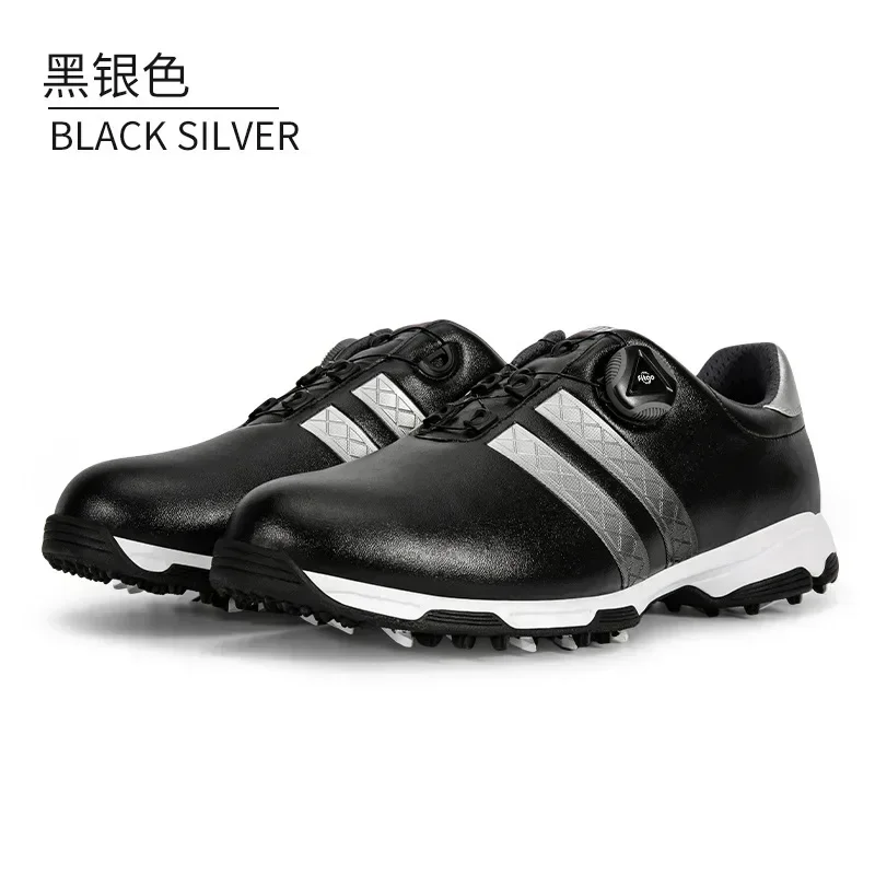 

BestPGM Golf Shoes Men's Waterproof Breathable Golf Shoes Male Rotating Shoelaces Sports Sneakers Non-slip Trainers