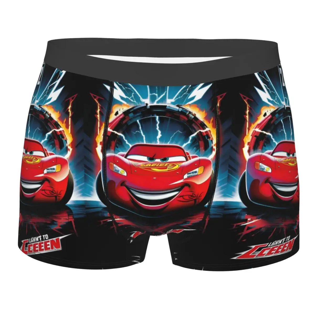 Man Lightning Car McQueen Boxers Gag Underwear Boxer Underpants