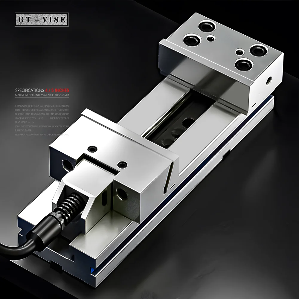 GT100x100 & GT125x150 Machine Vise 4/ 5inch Precision Desktop Vise For CNC machining center lathe and milling machine