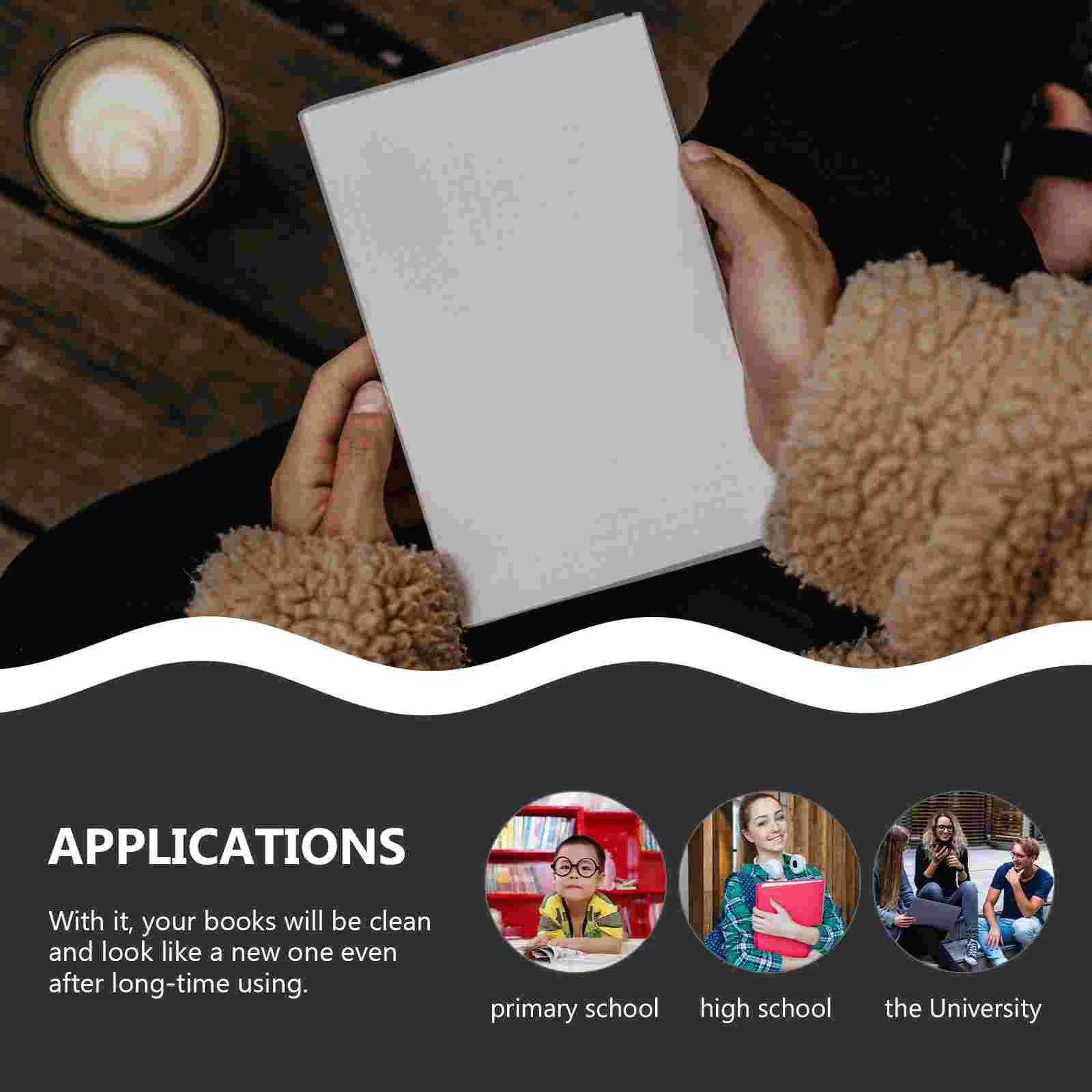 Book DIY Props Student Gifts Self-adhesive Cover Textbook Protective Covers Transparent
