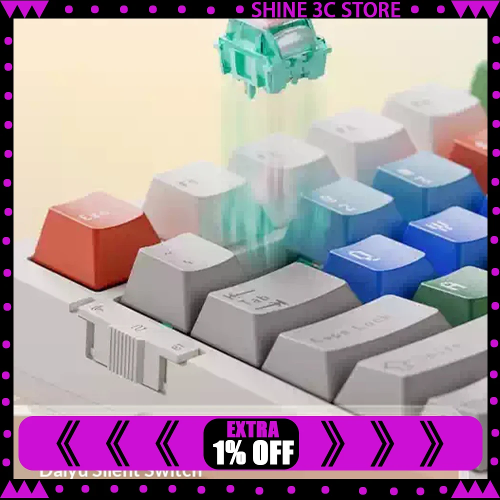 VGN V98 Pro V3 Mechanical Keyboard Light axis inspiration blessing Keyboard WPS classic color matching Pc Accessories Gift