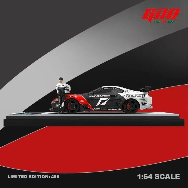 Disponibile GDO 1:64 Supra A80Z NFS Racing Diecast Diorama collezione di modelli di auto giocattoli In miniatura