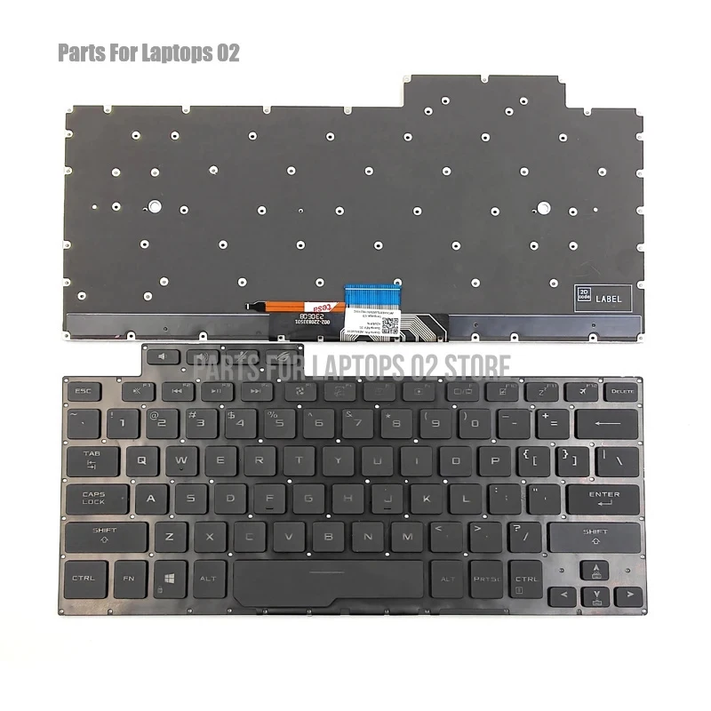 PP New For Asus ROG Zephyrus G14 GA401 GA401M GA401U Laptop Keyboard US Black With Backlit