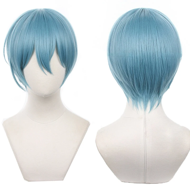 

Anime Blue Lock Yo Hiori Cosplay Wig Blue Short Hair Bastard Munchen No.16 Germany Team Football Player Men Wig